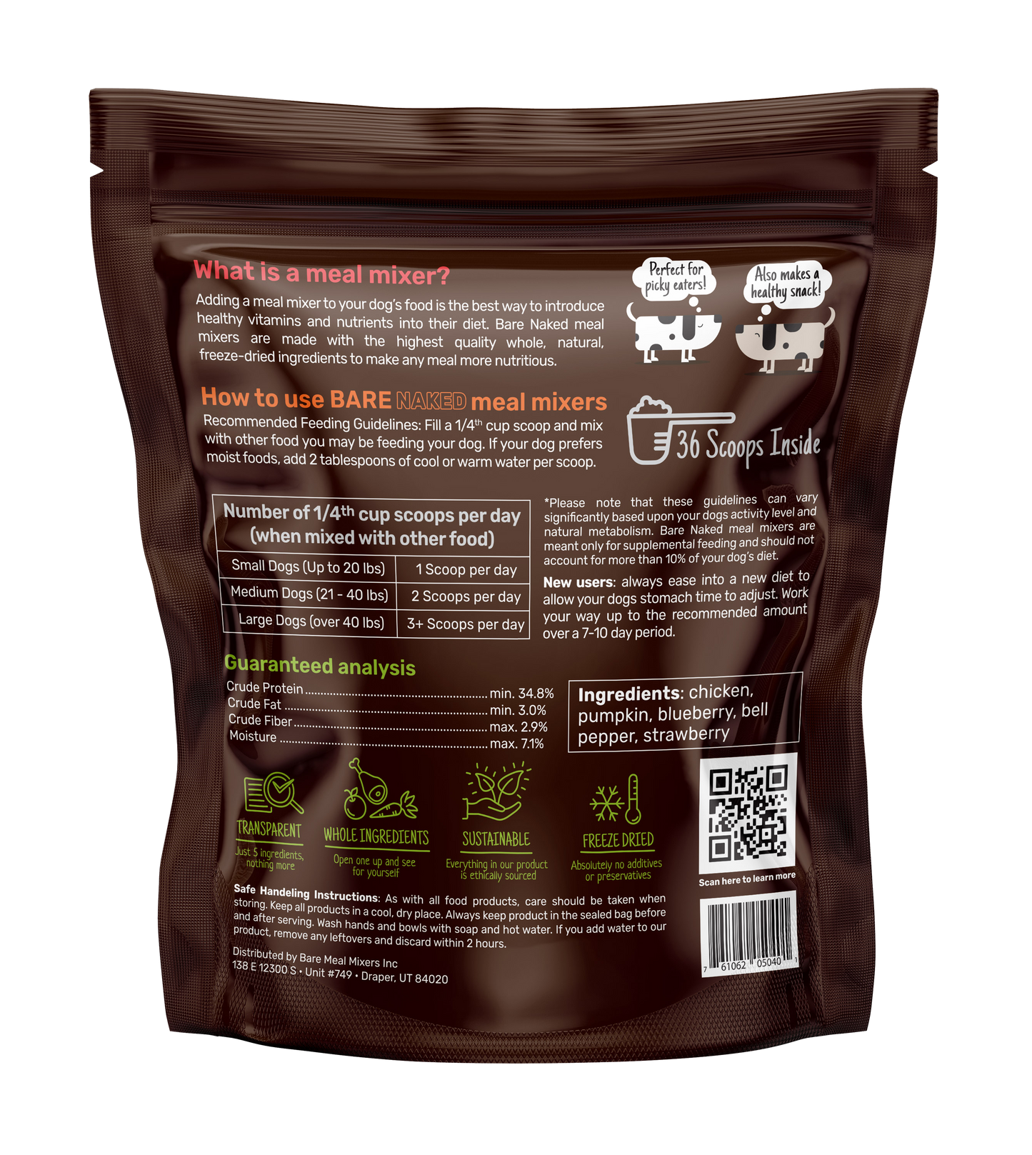BareNaked Chicken Dog Food Meal Mixer