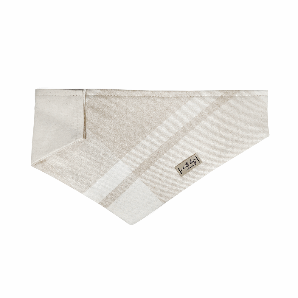 London Sand Fall Shirting Flannel Over-the-collar Dog Bandana