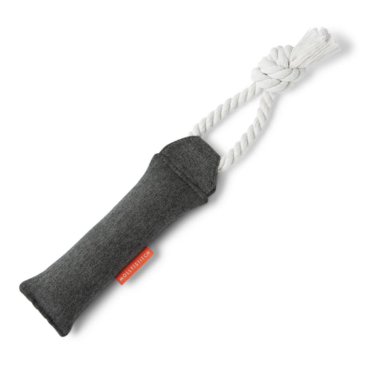 charcoal bumper tug toy with rope from molly and stitch