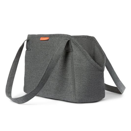 charcoal grey dog tote for boat or home by molly and stitch