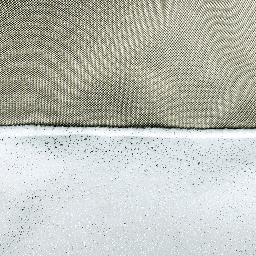 Luxe Neutral Gold Fleck Winter Fleece Dog Coat--detail view