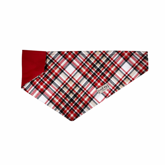 Sweater Weather Fall Flannel Over-the-collar Dog Bandana