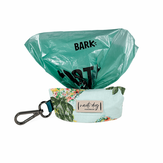 Piña Tropical Floral Pineapple Dog Waste Poop Bag Dispenser