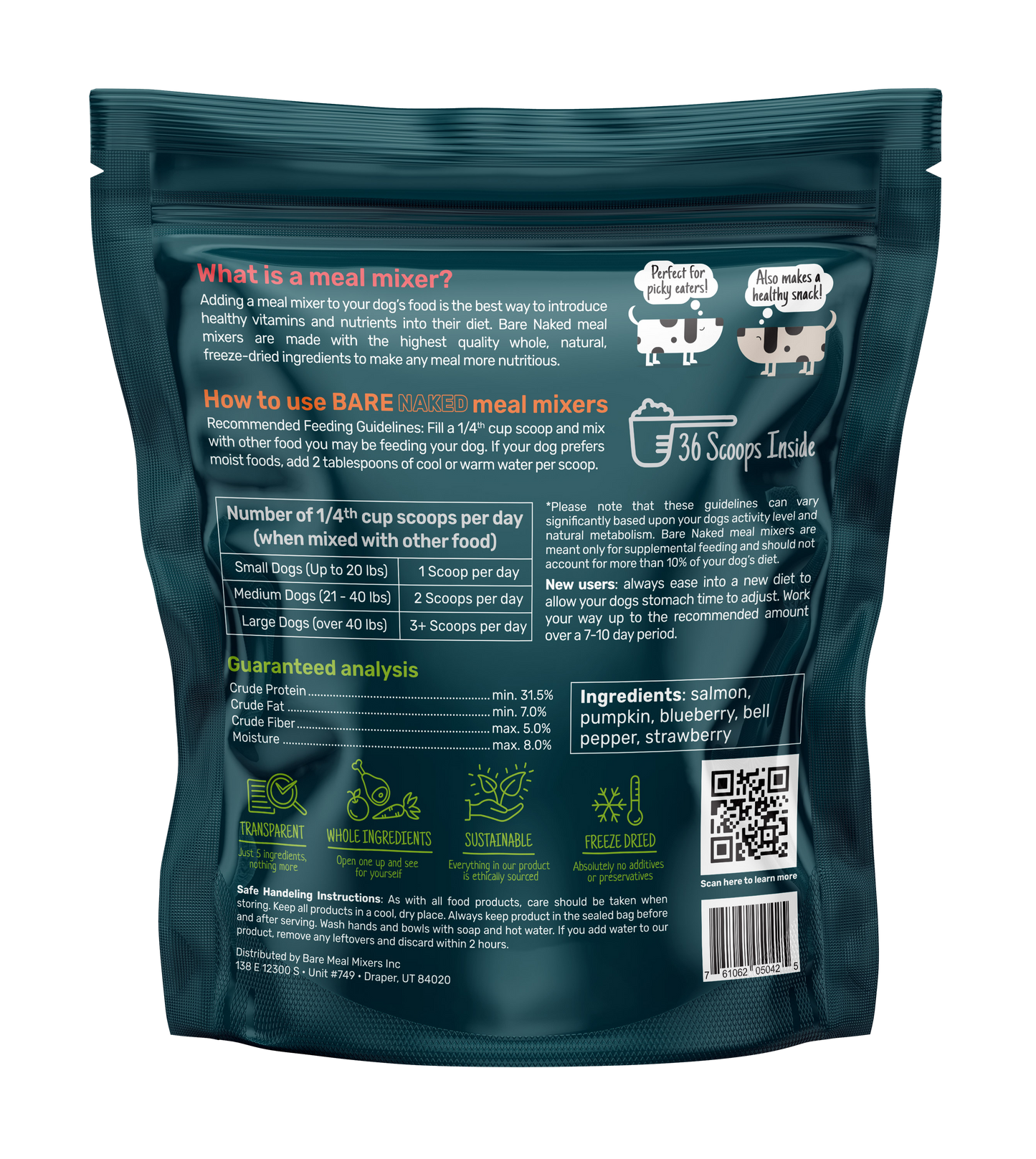 BareNaked Salmon Dog Food Meal Mixer