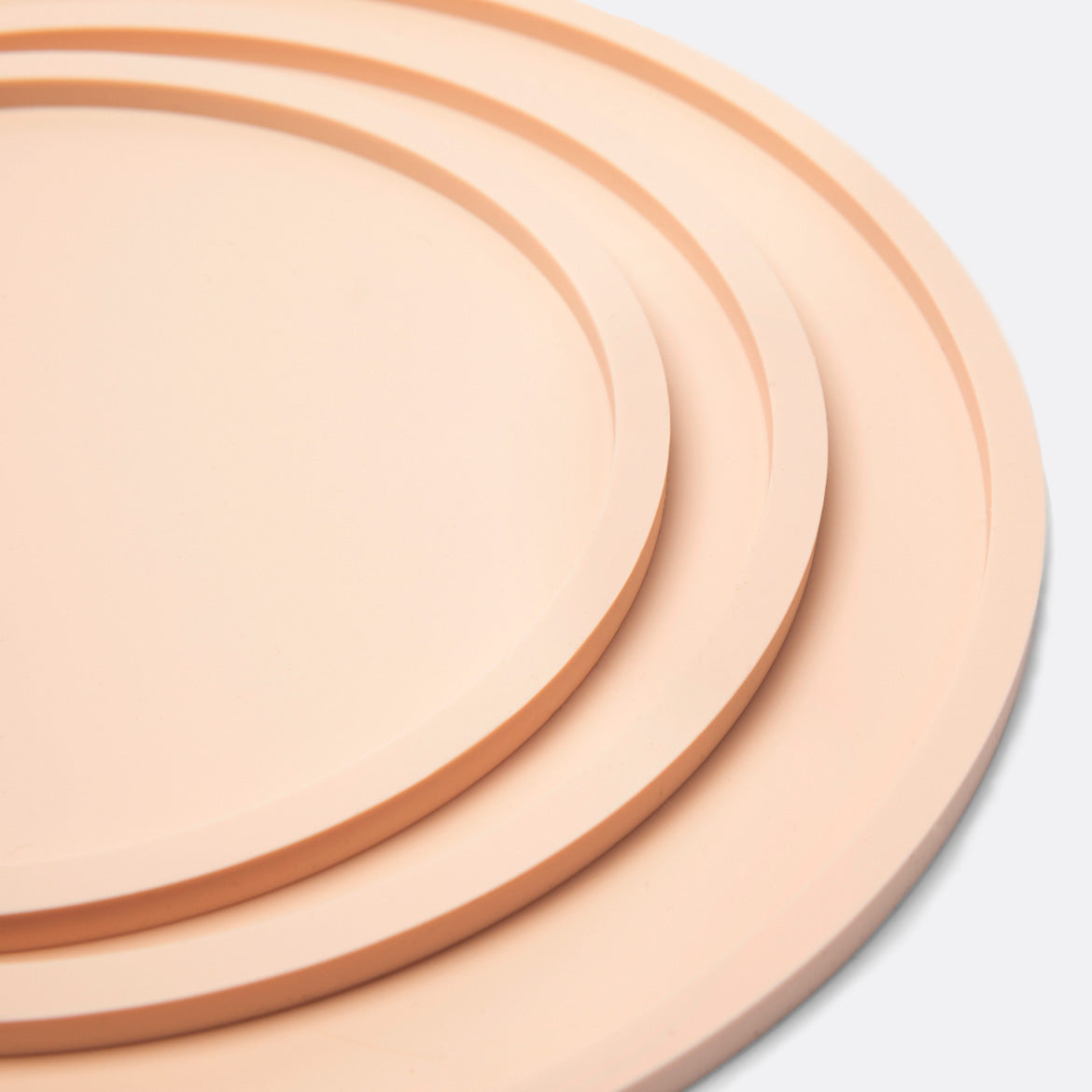 Habit Circle Non-slip Silicon Dog Bowl Placemat three sizes by Waggo in pink - detail view